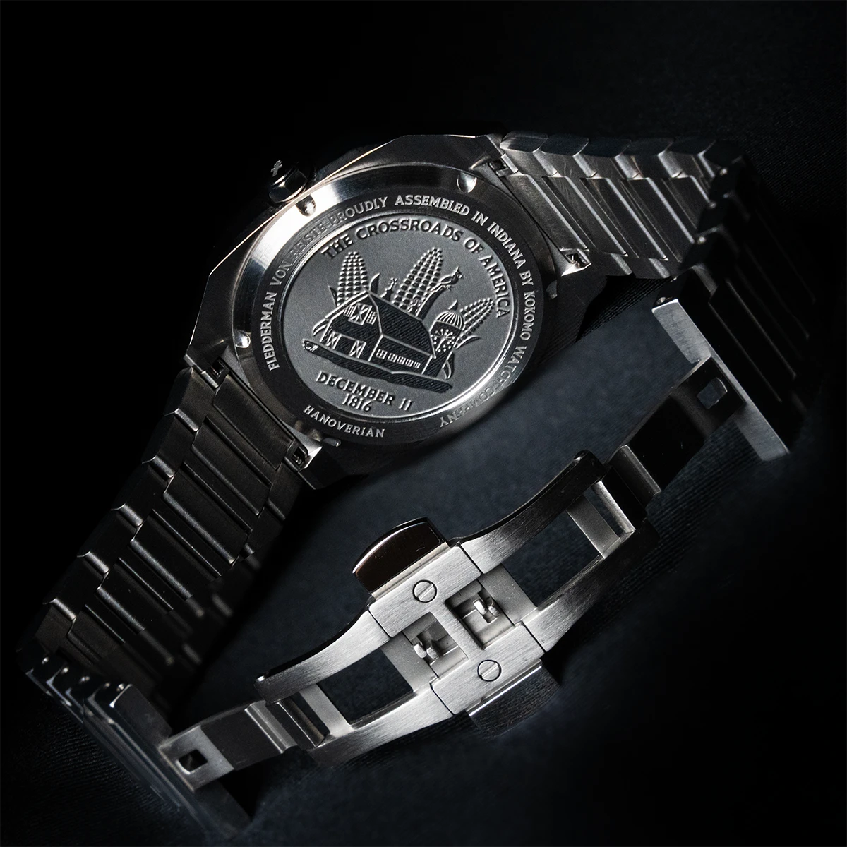 Hoosier Heritage Hanoverian Limited Edition Sport Watch - Cornflower Blue & Cardinal Red - Image 5